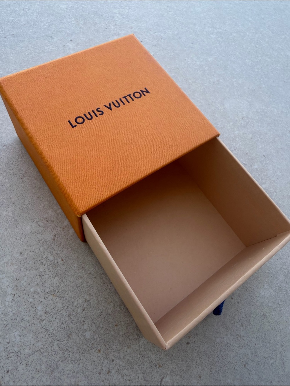 Louis Vuitton Blue and Turquoise Striped Resin Bracelet with Gold LV Charm - Picture 5 of 13